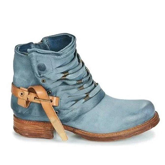 Botines cortos informales de mujer con correa a la moda