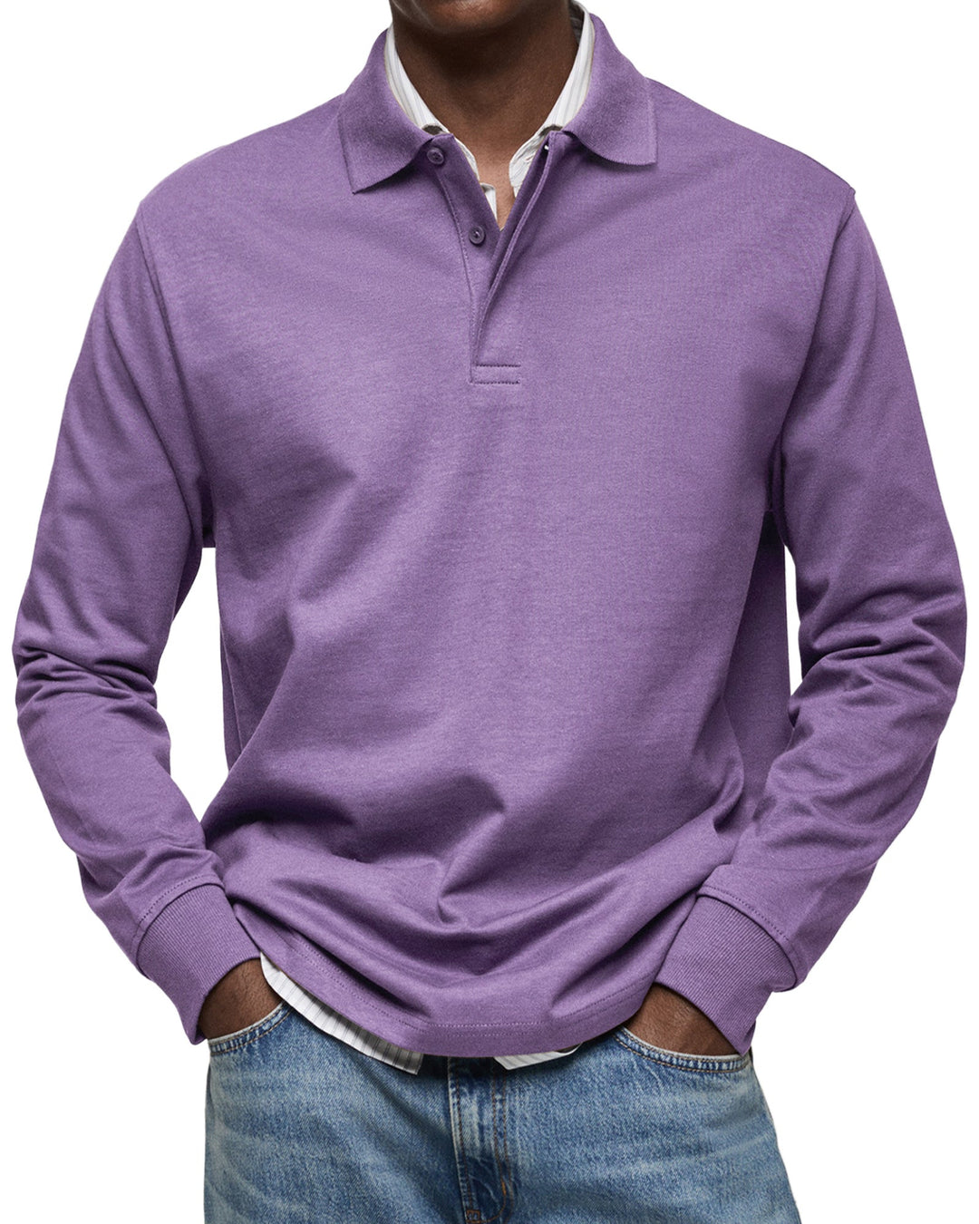 Classic Long Sleeve Polo Shirt