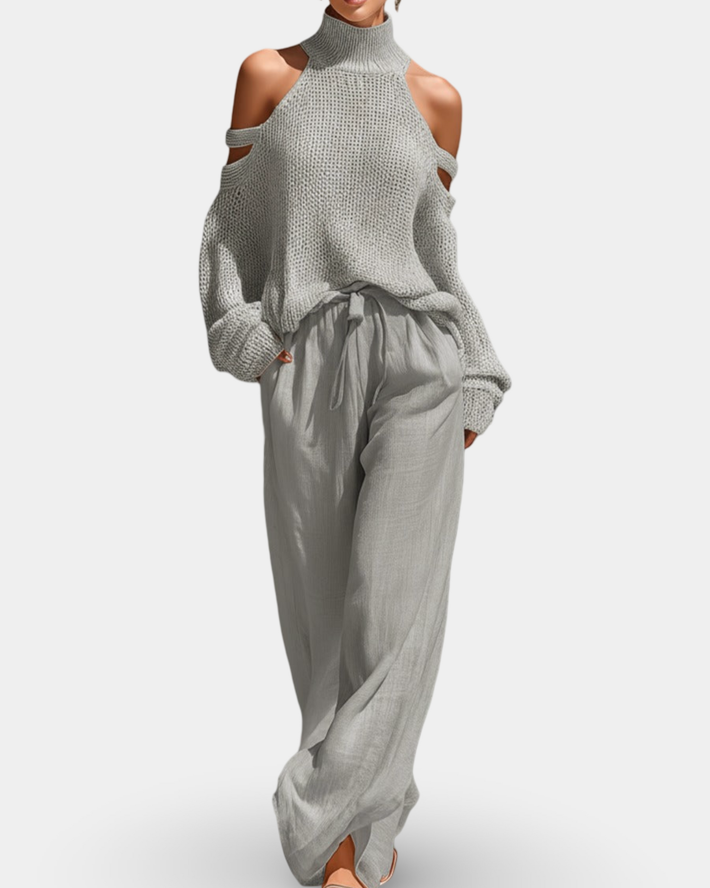 Camile | Fashionable Knit Set and Pants
