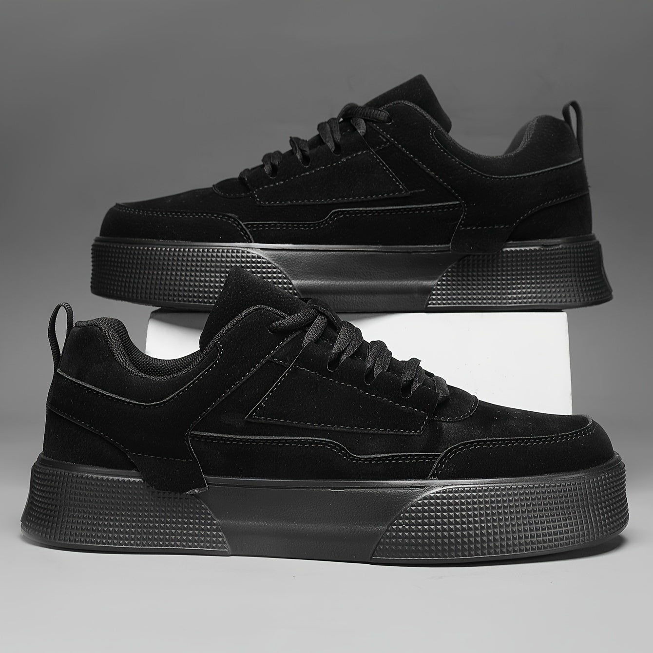 Men’s Chunky Sole Lace Up Street Sneakers