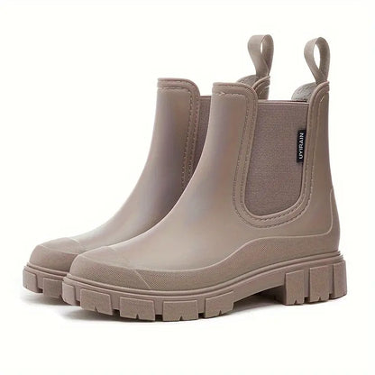 Botines Chelsea impermeables sin cordones para mujer