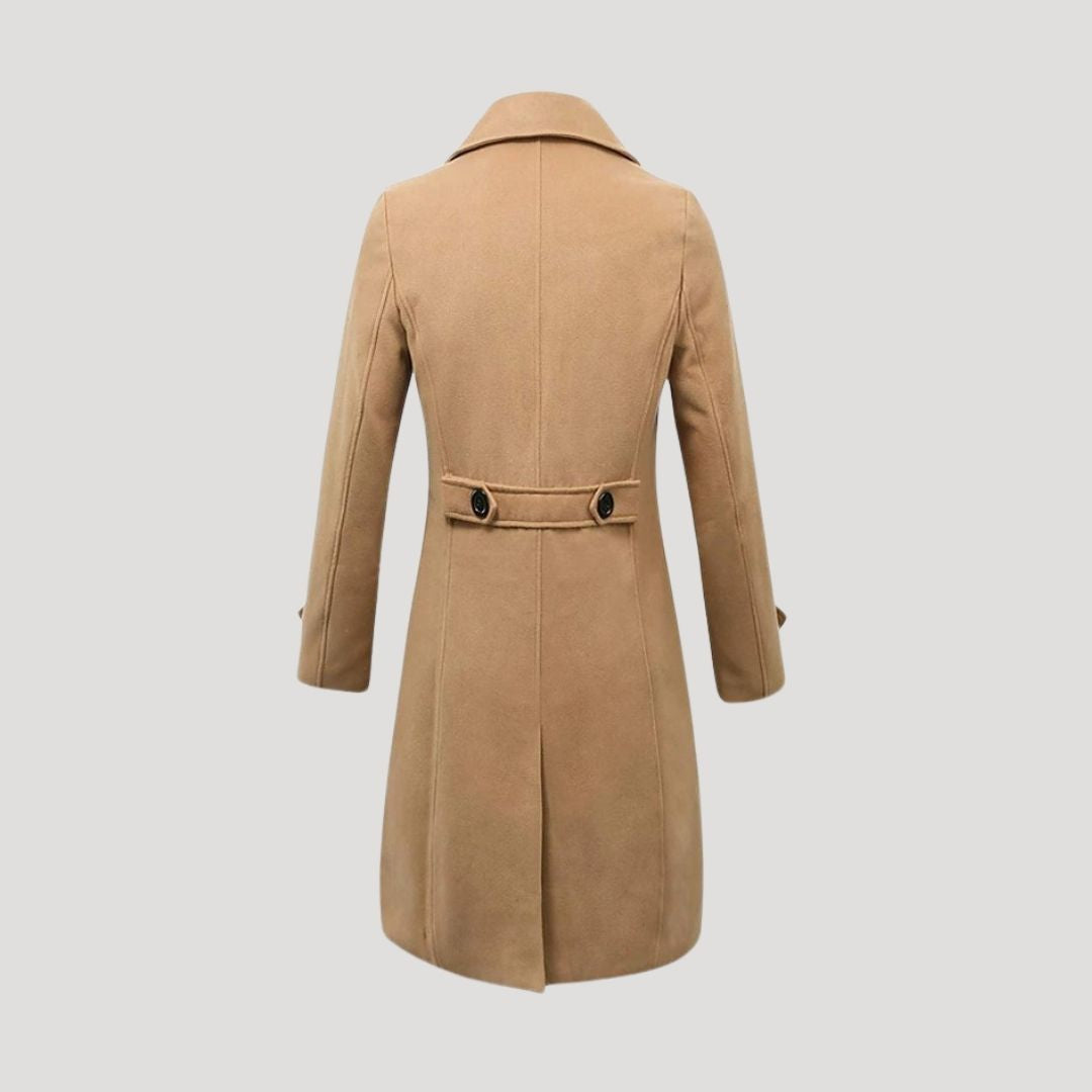 Men’s Spring Double-Breasted Long Coat
