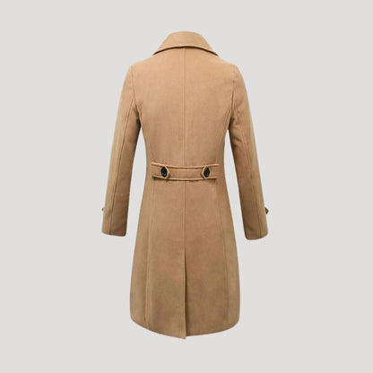 Men’s Spring Double-Breasted Long Coat