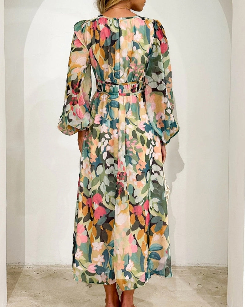 Celine | Feminine Floral Pattern Dress