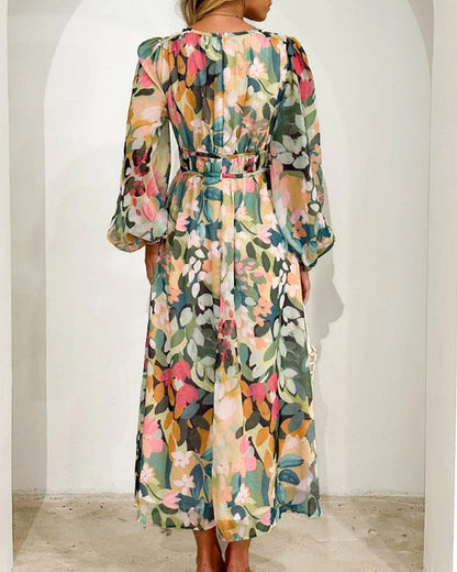Celine | Feminine Floral Pattern Dress