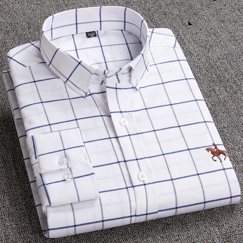 Men's Checkered Button-Down Shirt