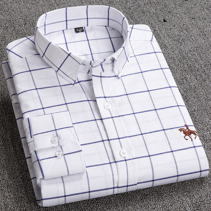 Men's Checkered Button-Down Shirt