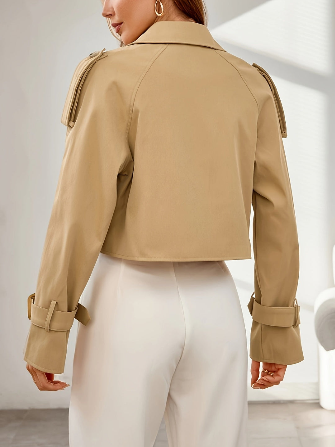 Women’s Trendy Cropped Office Wear Jacket