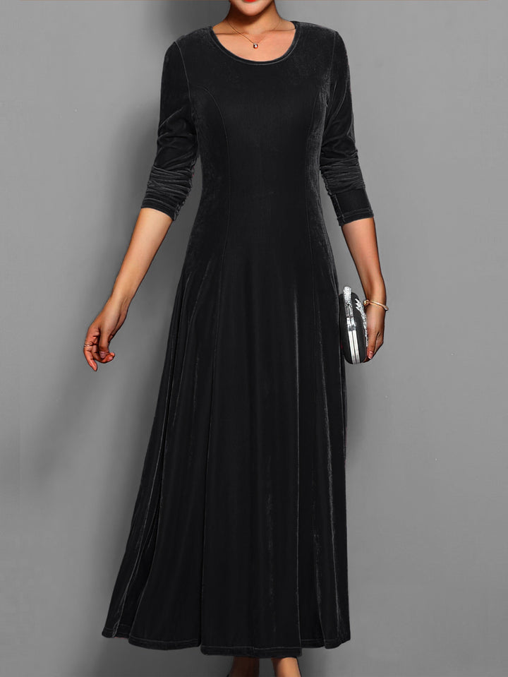 Vestido de fiesta formal de manga larga para mujer