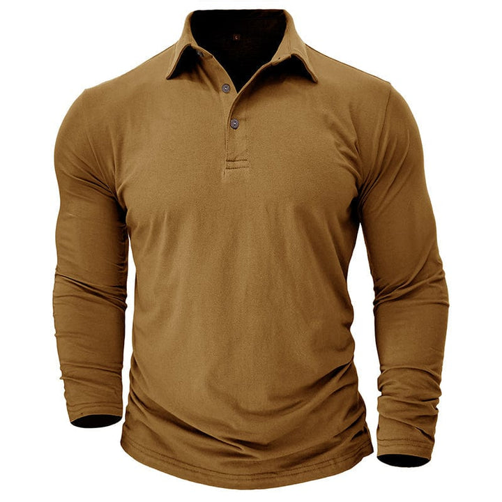 Polo de manga larga ajustado