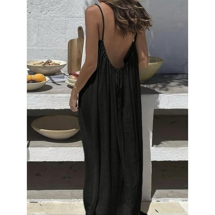 Women's Solid Color Cami Lounge Dress