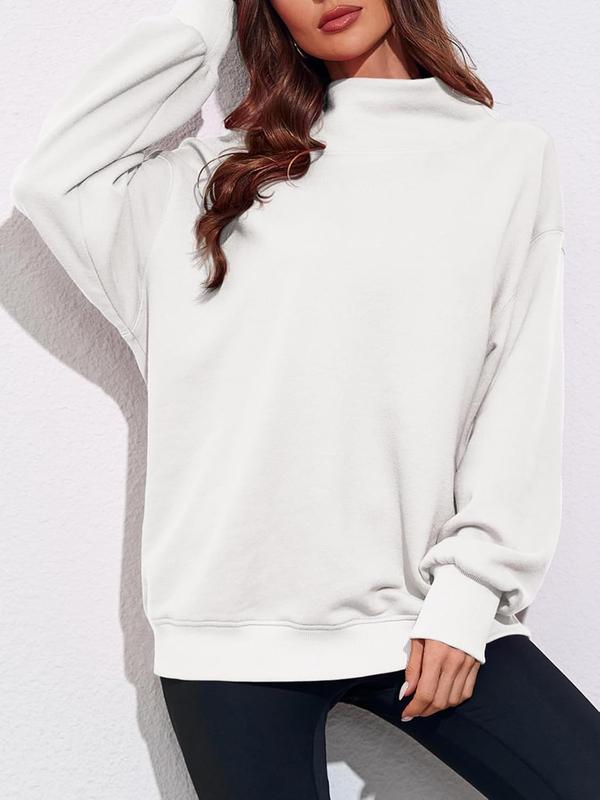 Women's Oversized Turtleneck Sweatshirt Long Sleeve Pullover