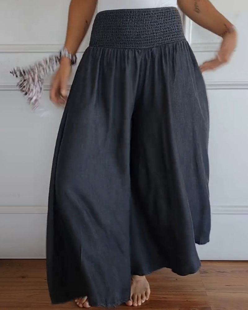 Comfy Wide-Leg Trousers