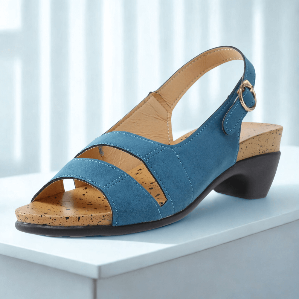 Sandalias Nerola Peep Toe con tira en el talón