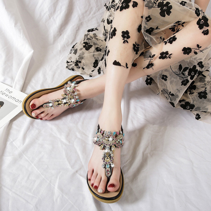 Ravello Crystal-Embellished Sandals