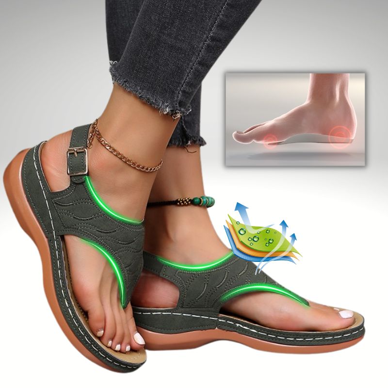 Sandalias de cuña bordadas Tuscany para mujer