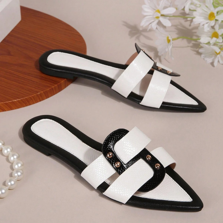 Albara Stylish Pointed Flat Sandals