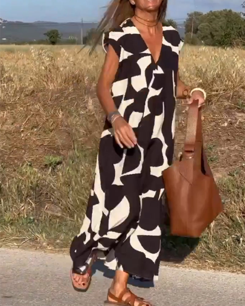 Relaxed Abstract Dress