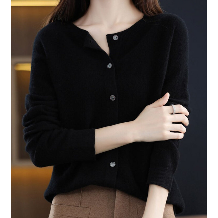 Women’s Long Sleeve Classic Button Merino And Wool Sweaters
