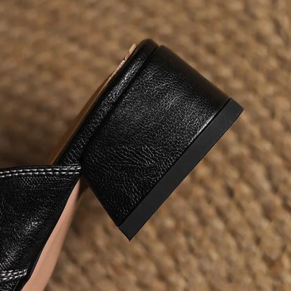 Genuine Leather Mules