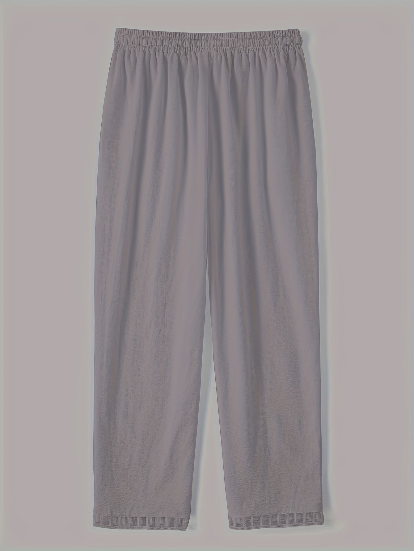 Relaxed Contrast Trim Cropped Pants