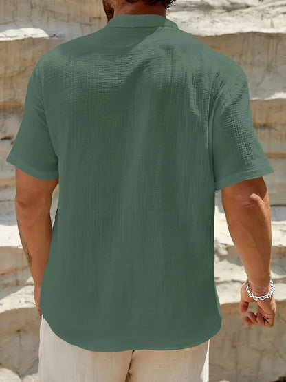 Cozy Stand-Collar Summer Shirt