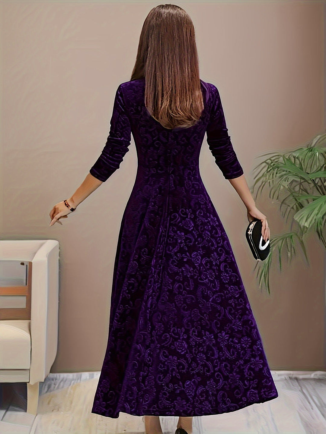 Women’s Square Neck Party Dress