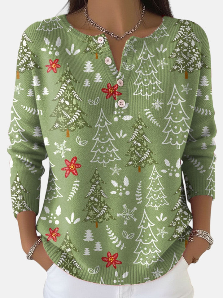 Jersey de Navidad con botones