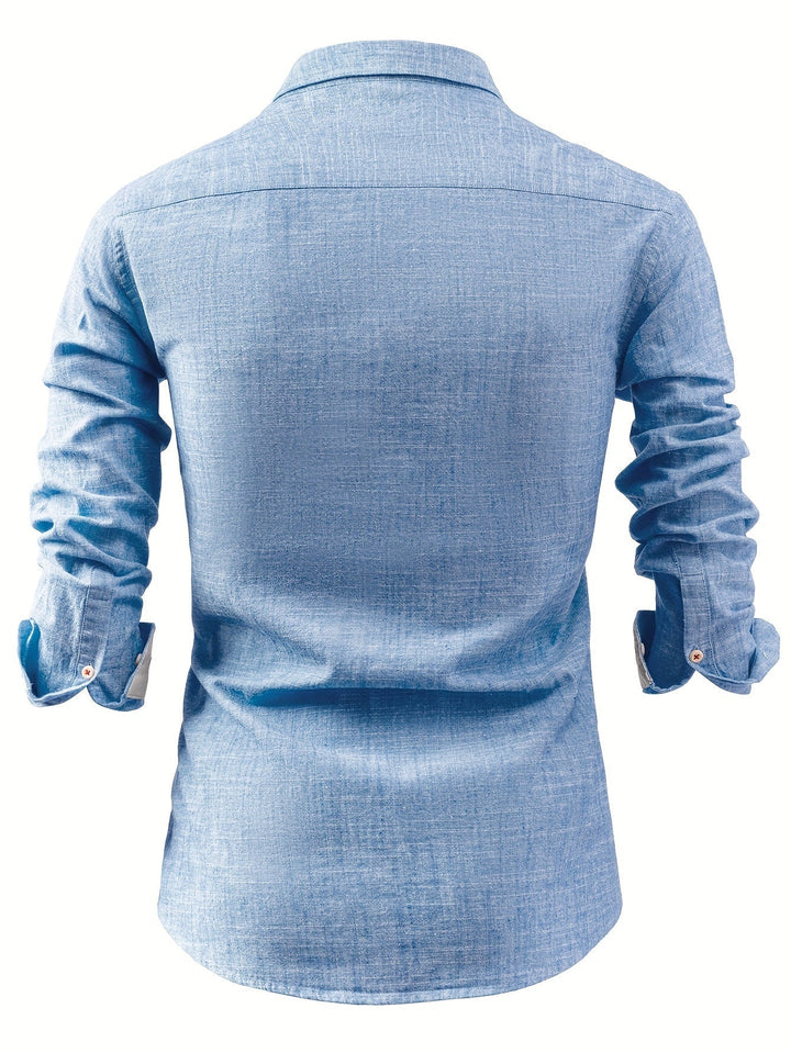 Camisa abotonada refinada