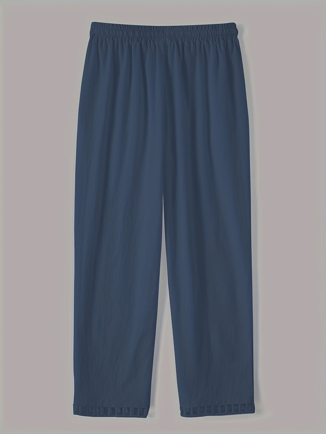 Pantalones cropped holgados con ribete en contraste