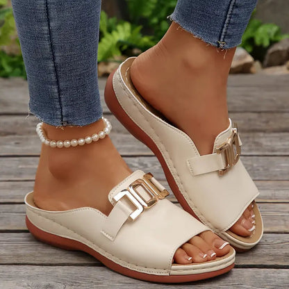 Lucerra - Strappy Sandals with Buckle