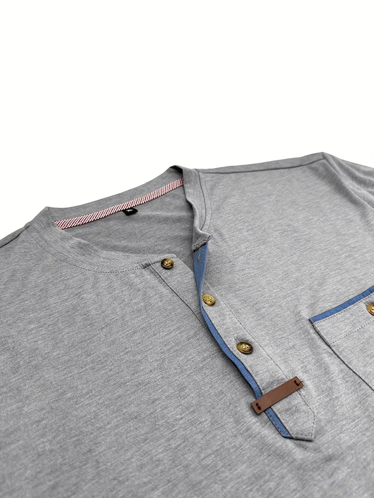 Classic Round Neck Pocket Shirt