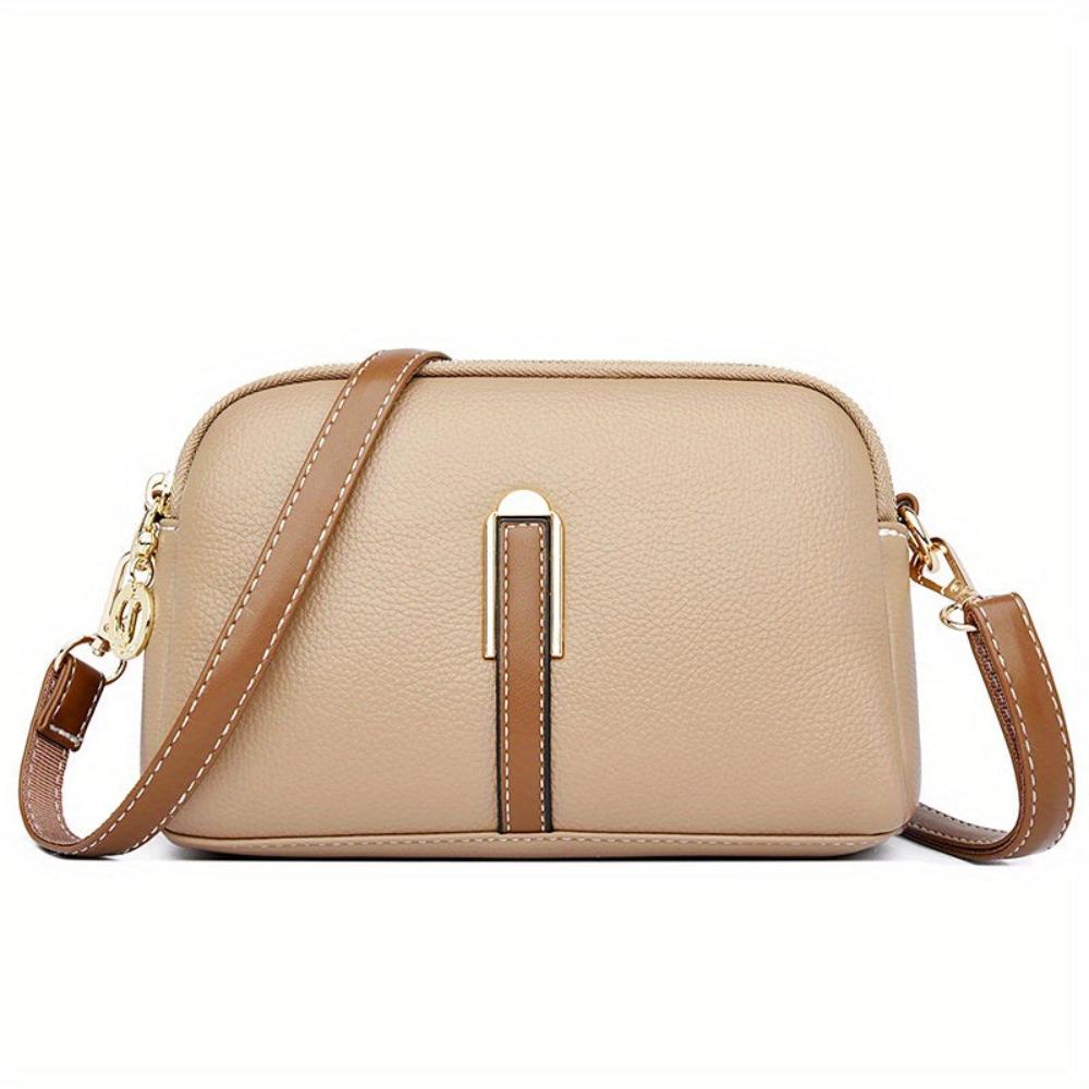 Embellished Mila Litchi Crossbody Bag