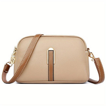 Embellished Mila Litchi Crossbody Bag