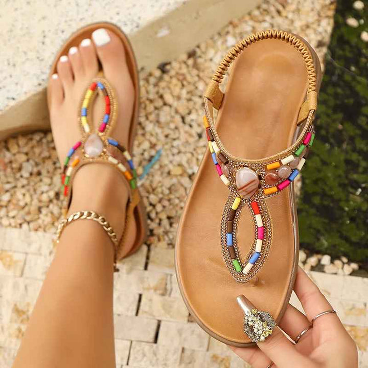 BOHO BEADED SANDALS