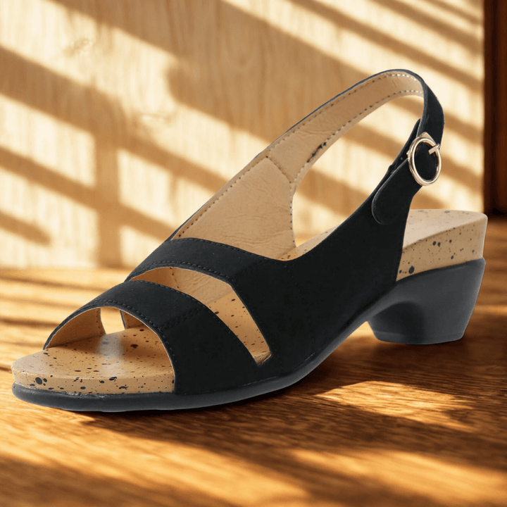 Sandalias Nerola Peep Toe con tira en el talón