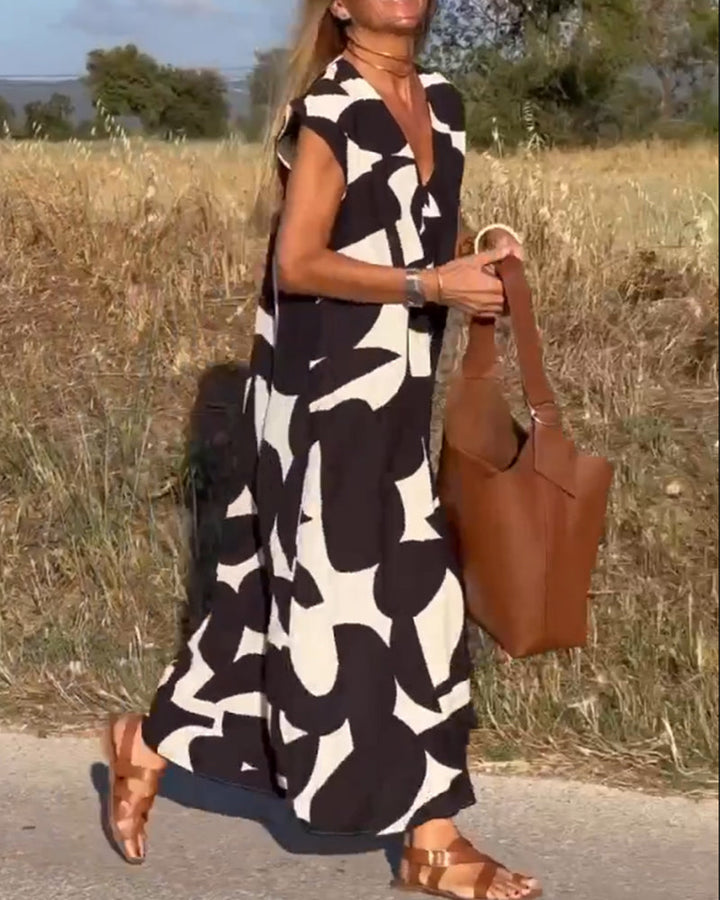 Vestido Abstracto Holgado