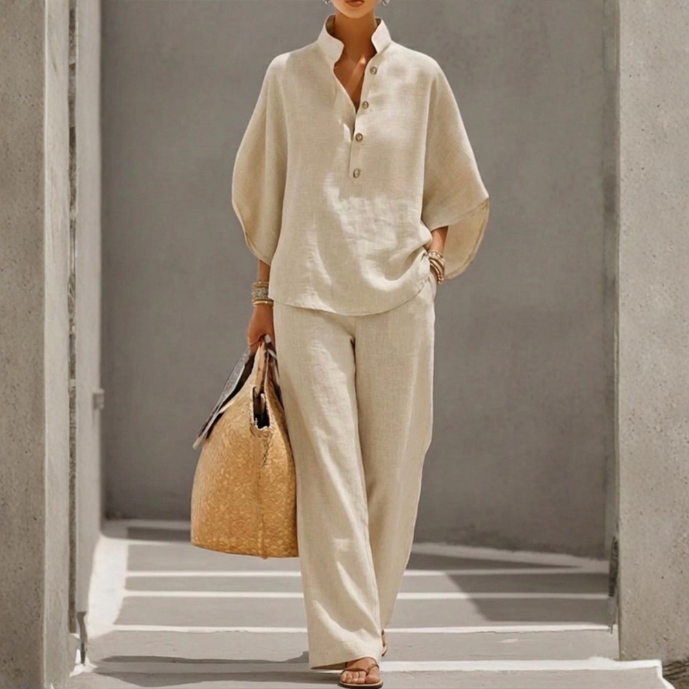 BIANCA | COTTON BAT-SLEEVE SET