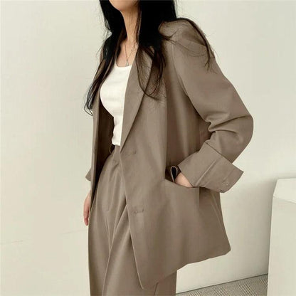 Tailored Long Blazer Pants Set