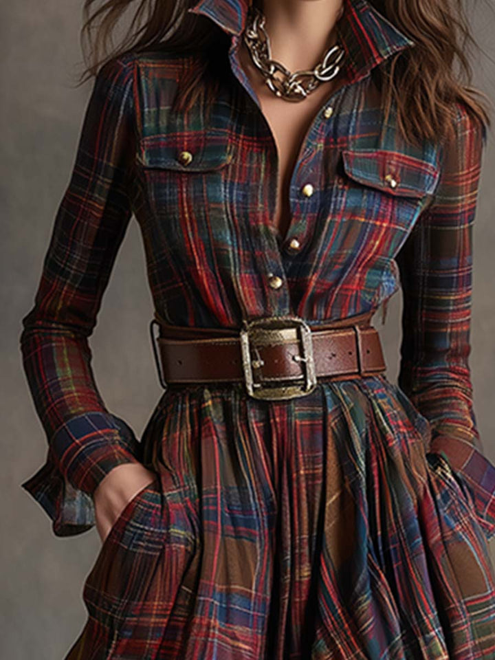 Flowy Belted Dress