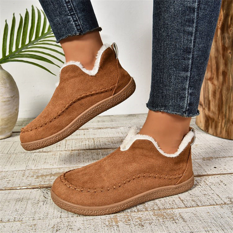 Women’s Cozy Slip-On Moccasin Winter Boots