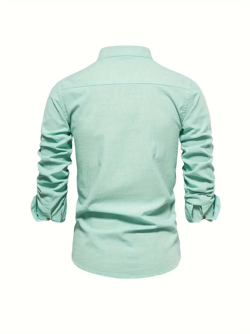 Men’s Spring Casual Button Shirt