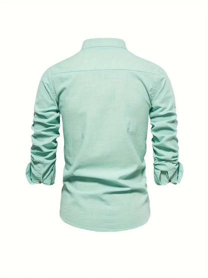 Men’s Spring Casual Button Shirt
