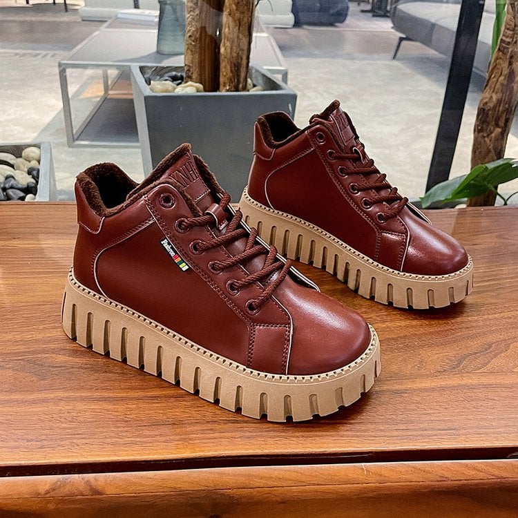 Botines bajos populares de suela gruesa