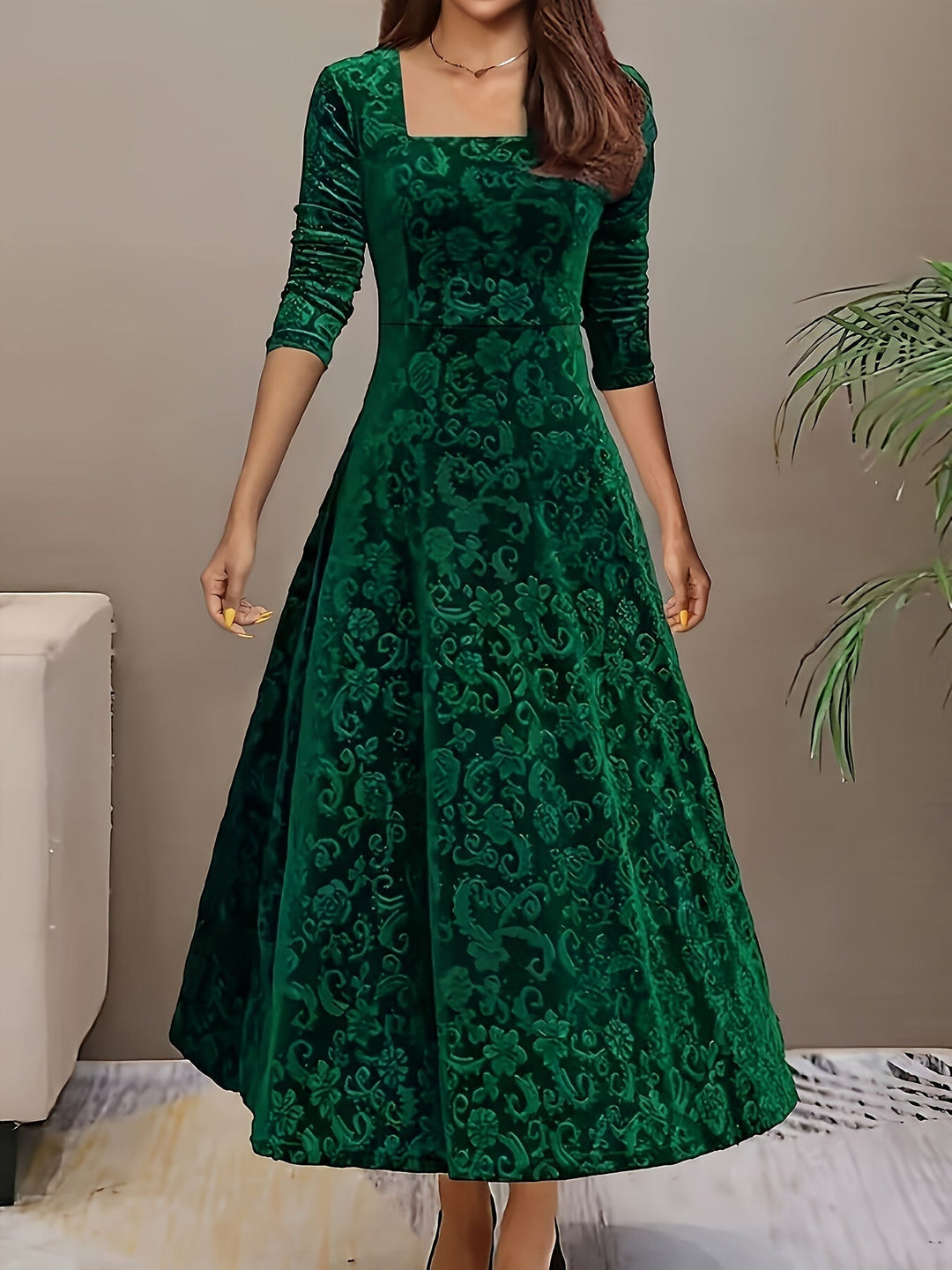 Women’s Square Neck Party Dress