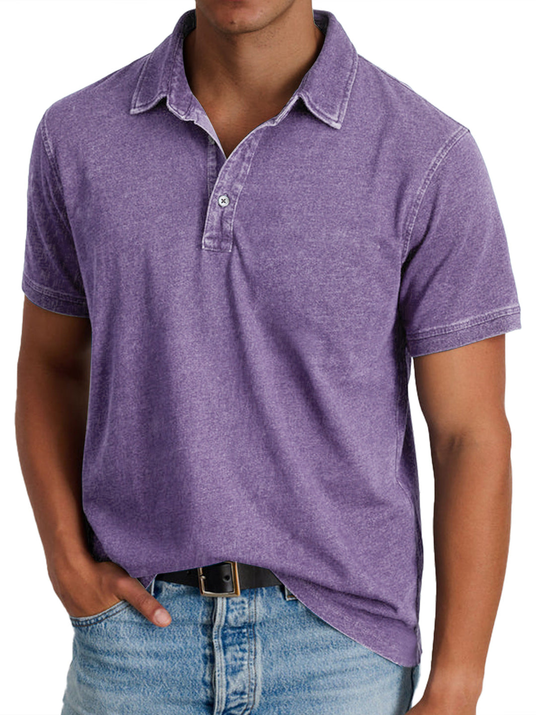 Camisa polo con cuello clásico