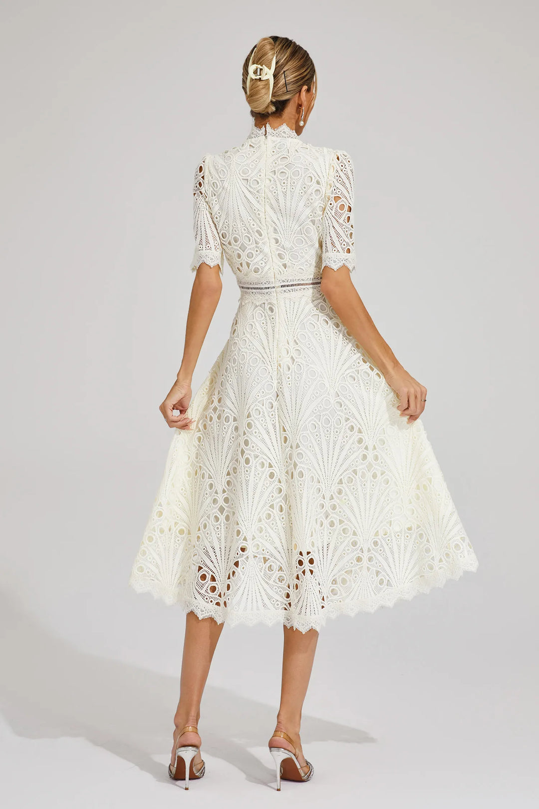 Women’s Chic Lace Midi Dress
