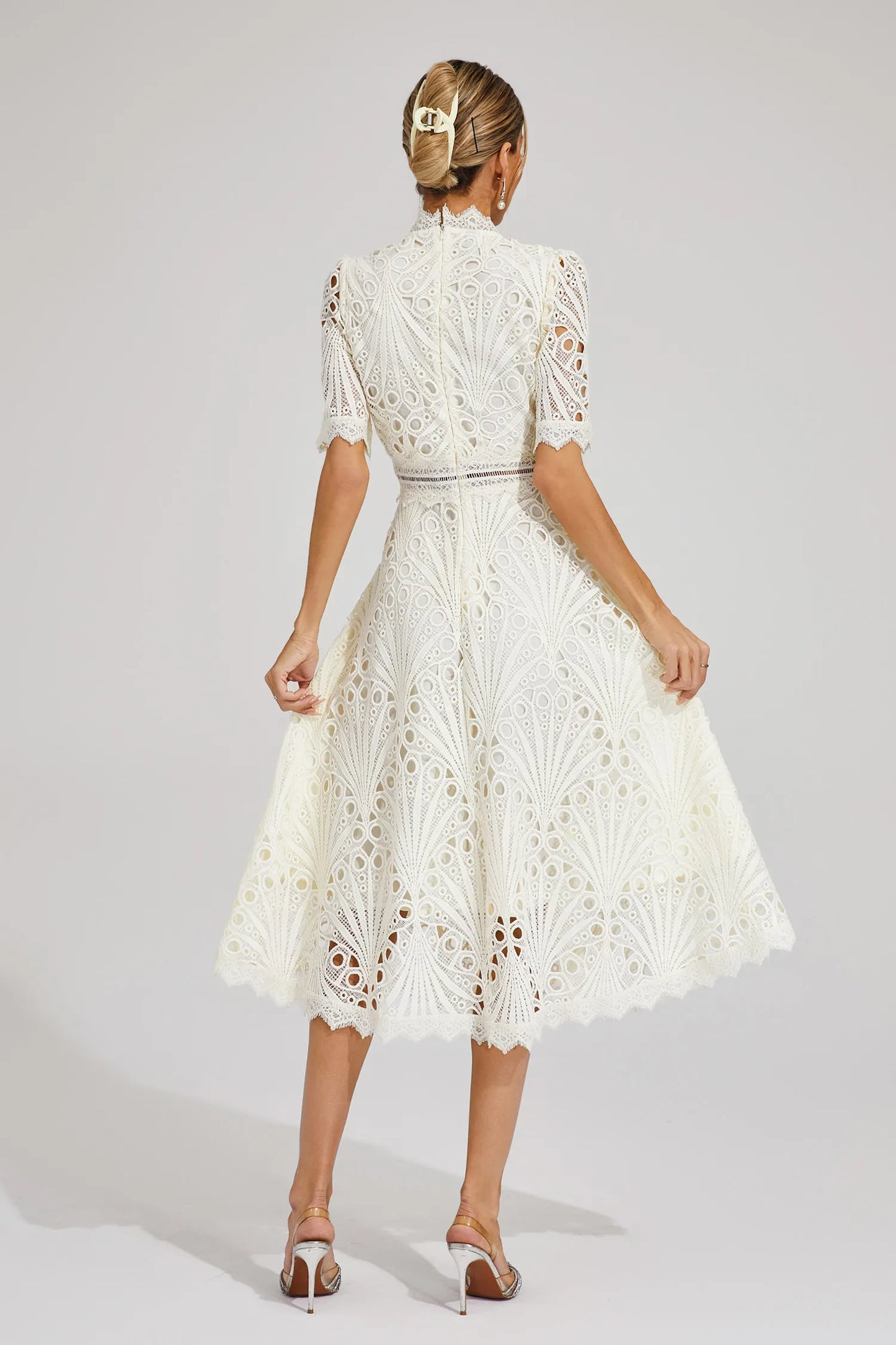 Women’s Chic Lace Midi Dress