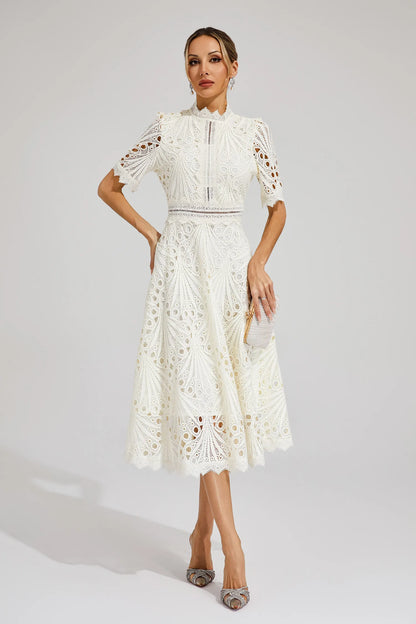 Women’s Chic Lace Midi Dress