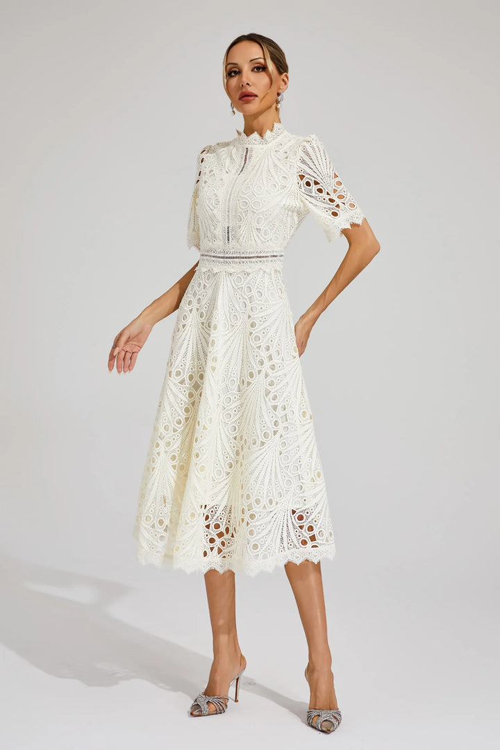 Women’s Chic Lace Midi Dress